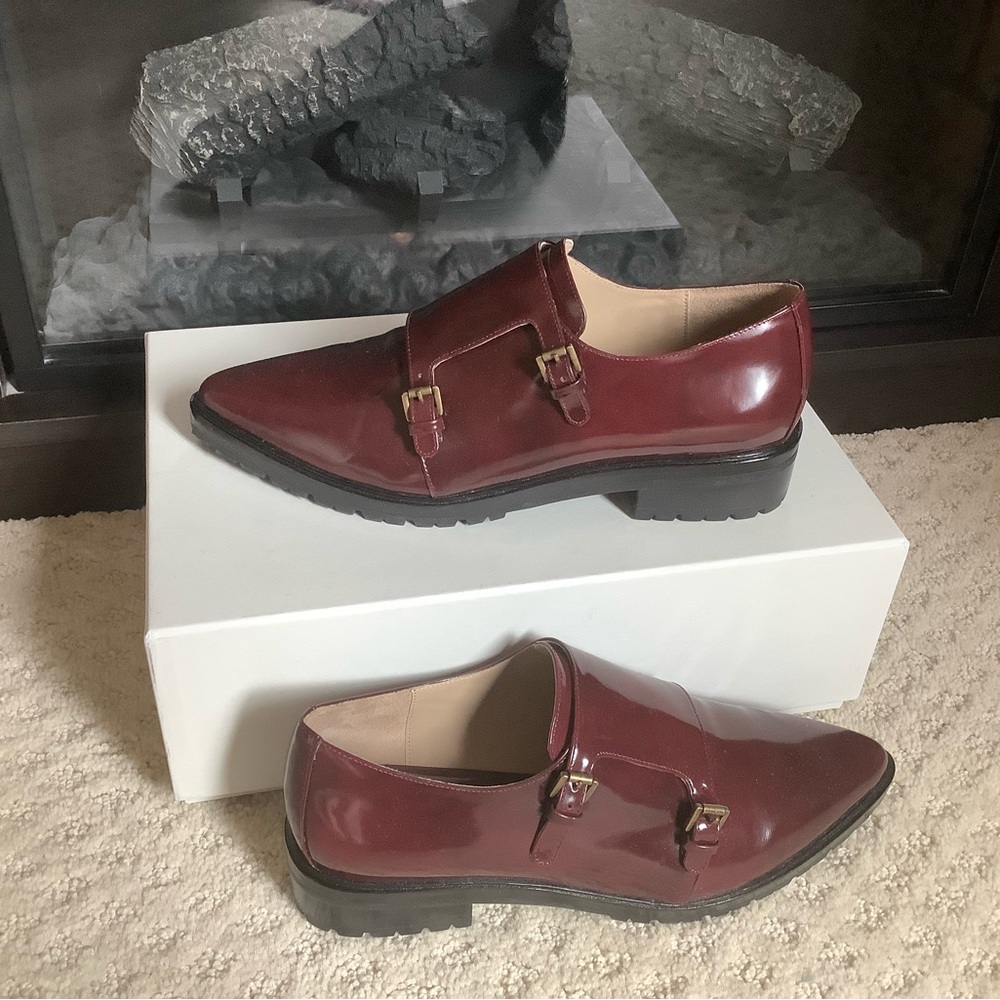 Michael Kors Collection Maroon Double Monk Strap … - image 4